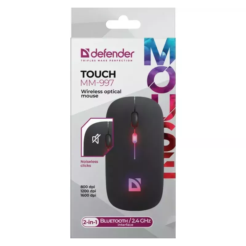 Mouse wireless DEFENDER TOUCH MM-997 interfaccia