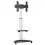 Techly supporto a pavimento con carrello portaoggetti TV LCD/LED/Plasma 37-70 pollici argento