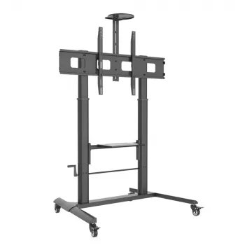 Carrello multimediale TECHLY ICA-TR230 nero per schermo piatto fino a 110 pollici, VESA 900x600, altezza 1850 mm, portata 120 kg