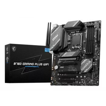 Scheda madre MSI B760 GAMING PLUS WIFI — Intel B760, LGA 1700, ATX, DDR5, 4 DIMM, Wi‑Fi 6E, 2.5Gb LAN