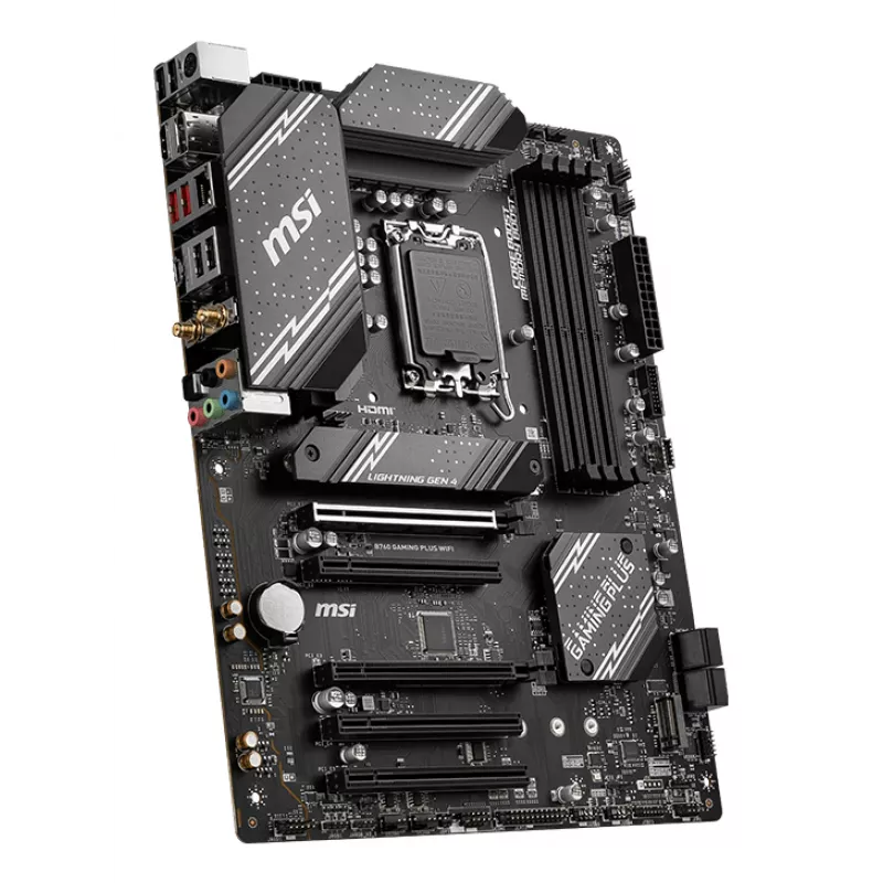 Scheda madre MSI B760 GAMING PLUS WIFI — Intel B760, LGA 1700, ATX, DDR5, 4 DIMM, Wi‑Fi 6E, 2.5Gb LAN