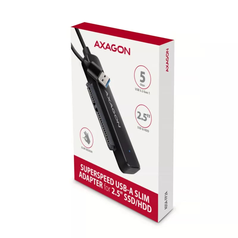 Axagon ADSA-FP2A scheda di interfaccia USB 3.2 Gen 1 SATA connettore maschio nero