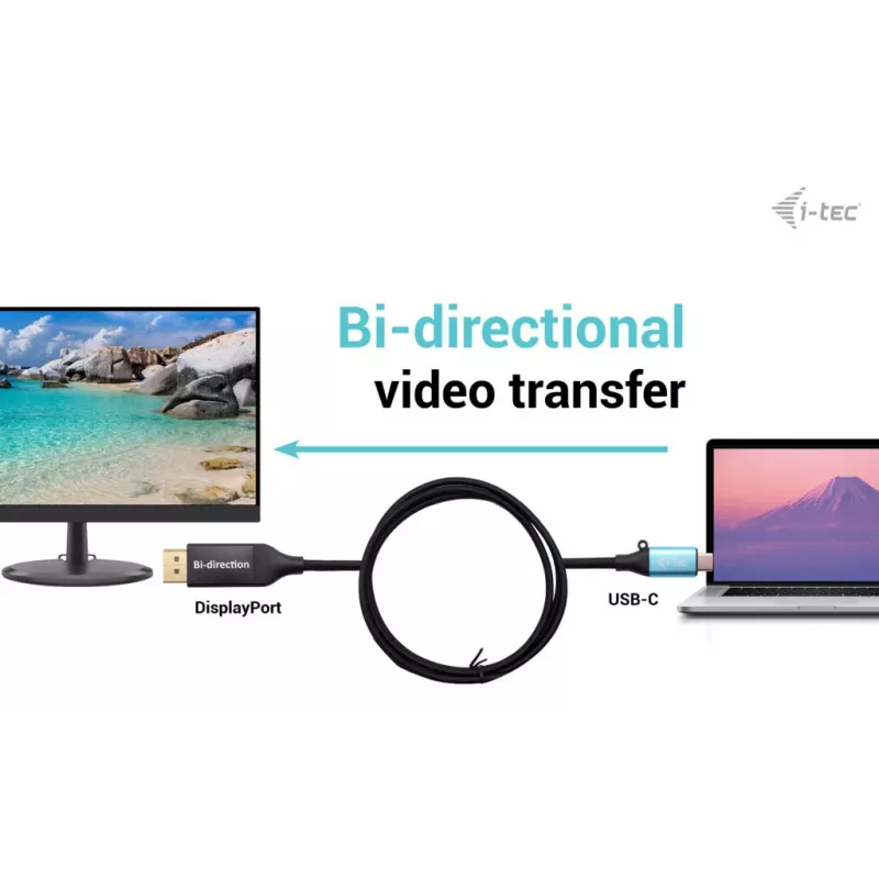 i-tec adattatore a cavo USB-C DisplayPort bidirezionale 8K/30Hz 150 cm