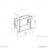 Neomounts WL95-800BL1 supporto a parete per videowall 42-70 pollici - Pop-out - max. 35 kg