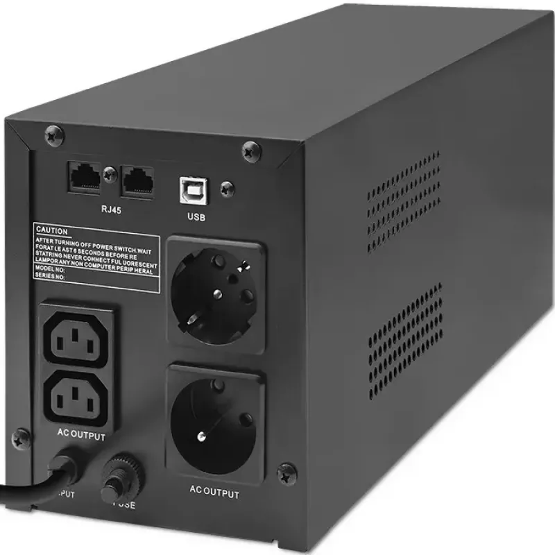 Gruppo di continuità Qoltec 53771 2 kVA 1200 W 2 uscite AC
