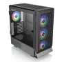 Thermaltake Ceres 500 TG ARGB case per PC Midi Tower, E-ATX, vetro temperato, 3 ventole ARGB da 140 mm anteriori, USB-C, nero
