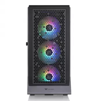 Case PC THERMALTAKE Ceres 500 TG ARGB Midi Tower nero — vetro temperato, EATX, 3x140mm frontale, USB-C