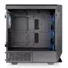 Thermaltake Ceres 500 TG ARGB case per PC Midi Tower, E-ATX, vetro temperato, 3 ventole ARGB da 140 mm anteriori, USB-C, nero
