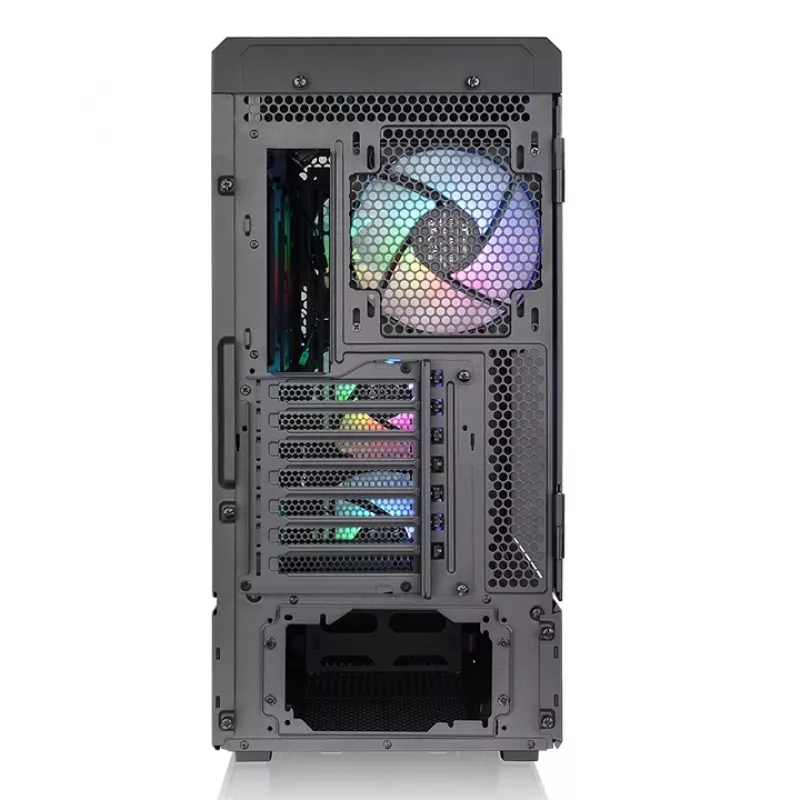 Thermaltake Ceres 500 TG ARGB case per PC Midi Tower, E-ATX, vetro temperato, 3 ventole ARGB da 140 mm anteriori, USB-C, nero