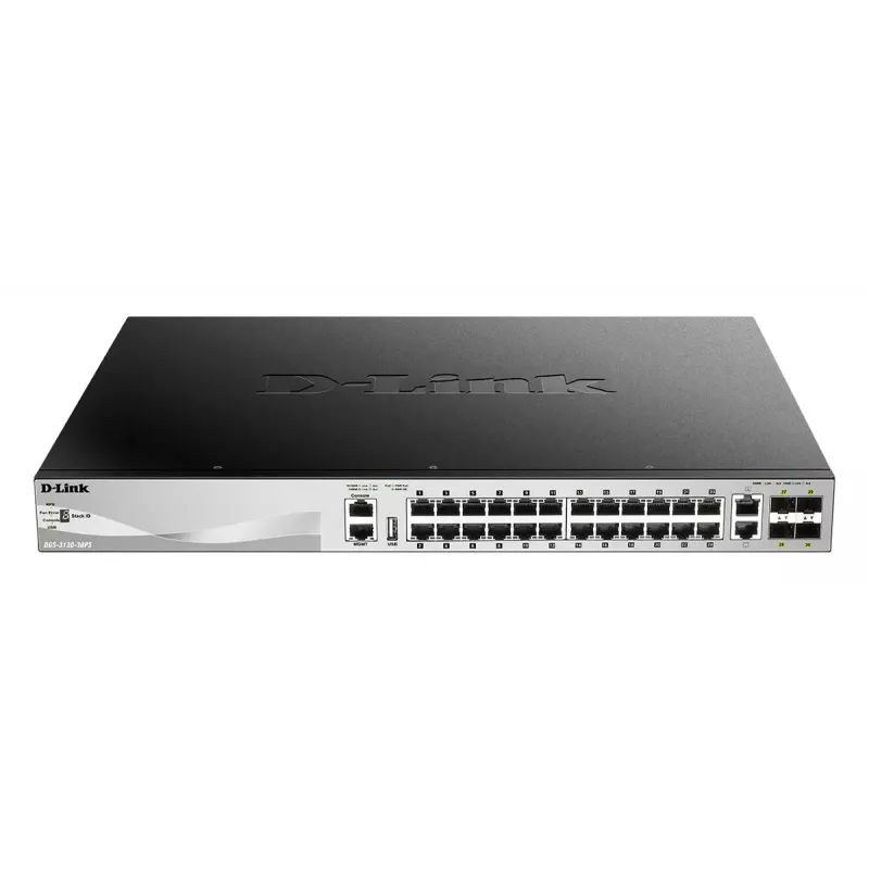 D-Link DGS-3130-30PS/E switch di rete Managed L3 Gigabit Ethernet (10/100/1000) Power over Ethernet (PoE) grigio
