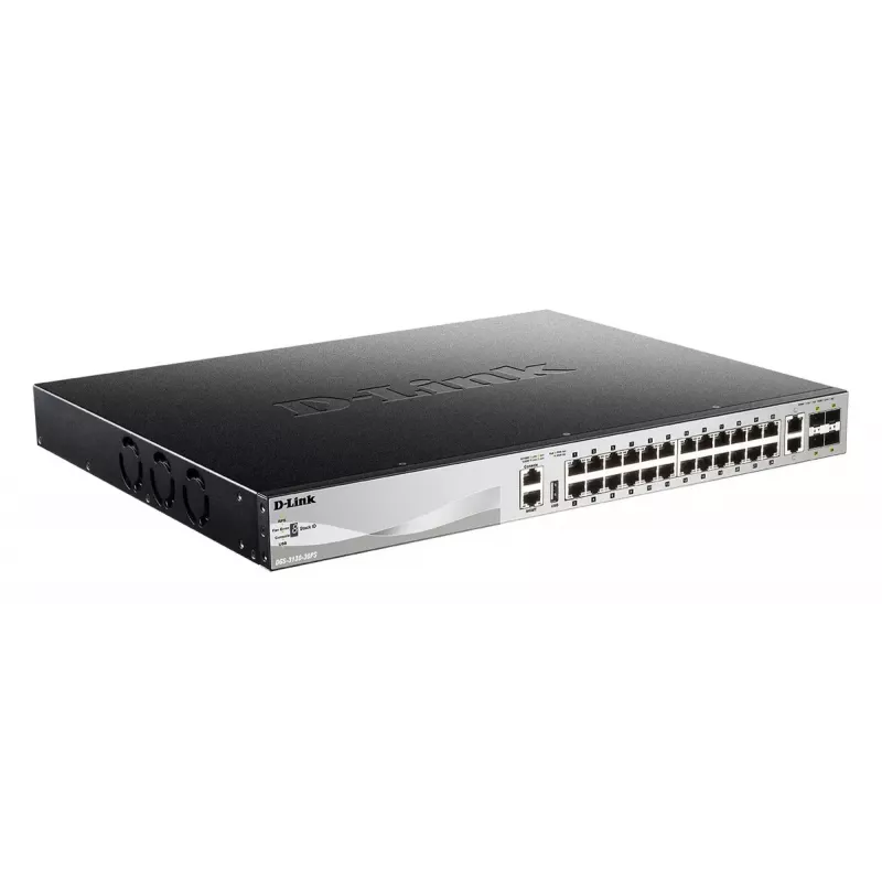 D-Link DGS-3130-30PS/E switch di rete Managed L3 Gigabit Ethernet (10/100/1000) Power over Ethernet (PoE) grigio