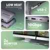 Axagon HMC-12GM2, hub USB 10 Gbps, 3x USB-A, USB-C, HDMI, DP, RJ-45, M.2, SD/mSD, audio, PD