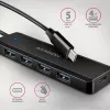 Axagon HUE-C1C hub TRAVEL 4x USB 5 Gbps, ingresso alimentazione USB-C, cavo USB-C 19 cm