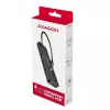 Axagon HUE-C1C hub TRAVEL 4x USB 5 Gbps, ingresso alimentazione USB-C, cavo USB-C 19 cm