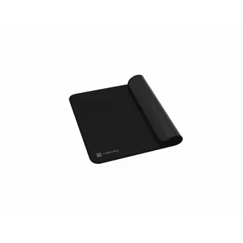 Tappetino mouse NATEC serie Colors — nero tessuto gomma, 300×250×2,5 mm