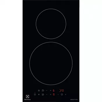 Piano cottura a induzione Electrolux LIT30230C — 2 zone da incasso, larghezza 29 cm, nero, controllo touch, zone 210/145 mm