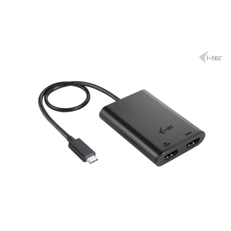 Adattatore video i-tec USB-C Dual 4K/60Hz (Single 8K/30Hz) HDMI