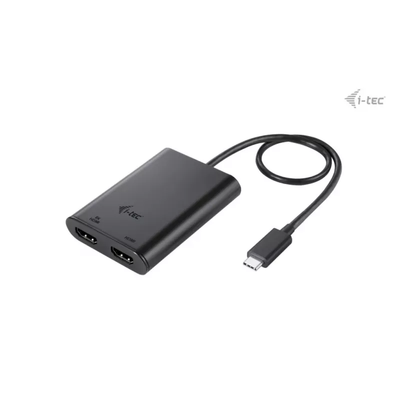 Adattatore video i-tec USB-C Dual 4K/60Hz (Single 8K/30Hz) HDMI
