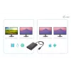 Adattatore video i-tec USB-C Dual 4K/60Hz (Single 8K/30Hz) HDMI