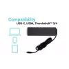 Caricabatterie universale i-tec USB-C PD 3.0 100W per interni nero