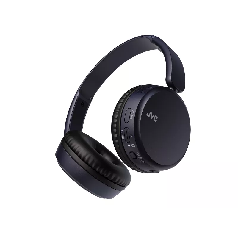 JVC HA-S36W-A-U cuffie wireless, Bluetooth, multipoint, 35 h di riproduzione, microfono integrato, USB-C, blu