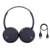 JVC HA-S36W-A-U cuffie wireless, Bluetooth, multipoint, 35 h di riproduzione, microfono integrato, USB-C, blu