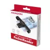 Axagon CRE-SMPC lettore USB-C di smart card/carta d'identità PocketReader lettore di smart card per interni USB Type-C nero