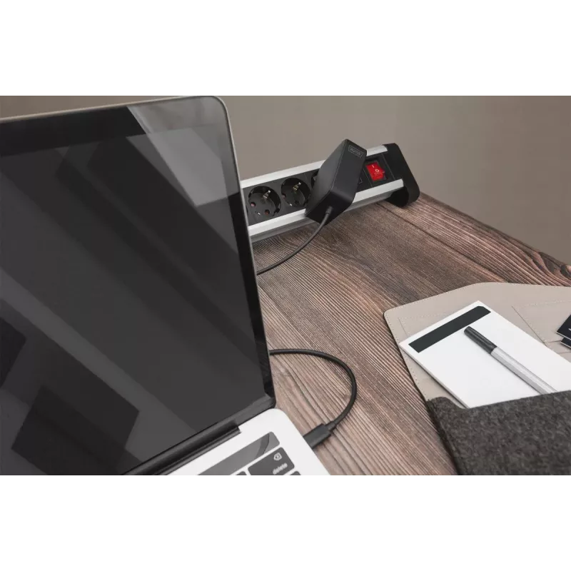 DIGITUS caricabatterie per notebook alimentatore USB-C 100W PD 3.0