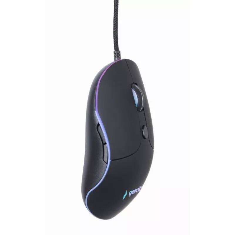 Gembird MUS-UL-02 mouse USB retroilluminato, 6 pulsanti, nero