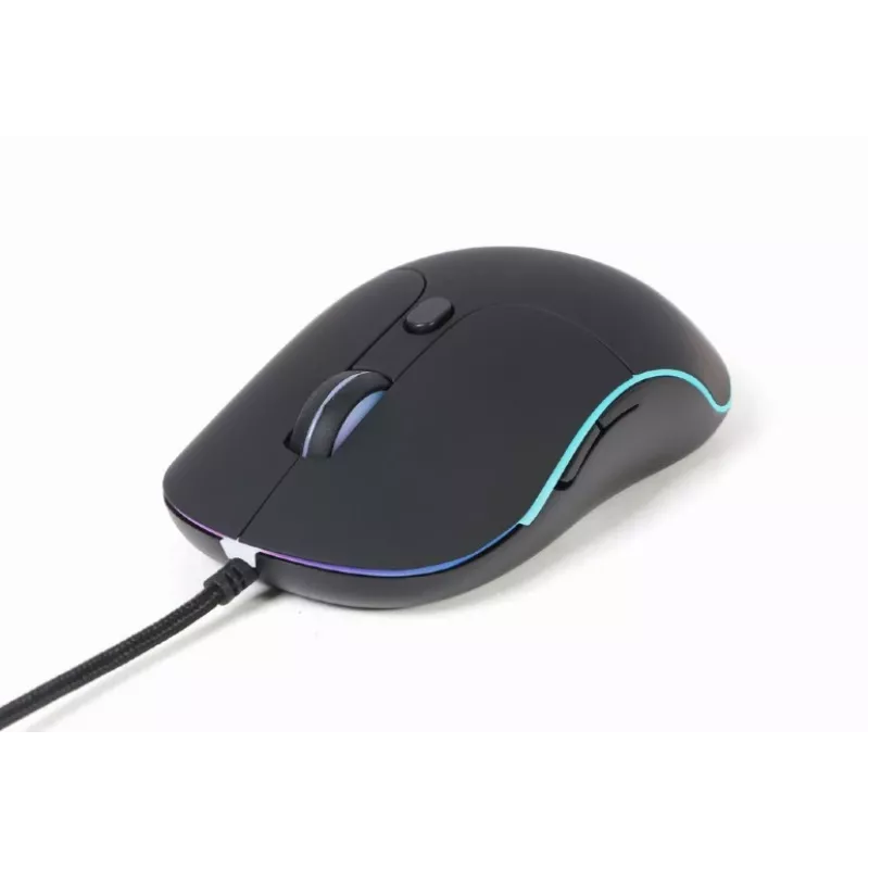 Gembird MUS-UL-02 mouse USB retroilluminato, 6 pulsanti, nero