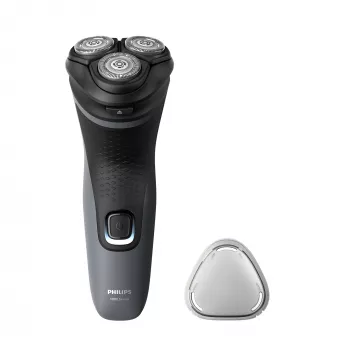 Rasoio elettrico Philips Shaver 1000 Series S1142/00, rasoio rotativo, nero, grigio, sistema di lame PowerCut, SH30, 2 anno/i, batteria