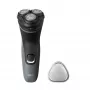 Rasoio elettrico Philips Shaver 1000 Series S1142/00, rasoio rotativo, nero, grigio, sistema di lame PowerCut, SH30, 2 anno/i, batteria