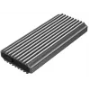 GEMBIRD EE2280-U3C-03 box esterno per SSD M.2 NVMe/SATA, USB 3.1 Gen 2 (10 Gbit/s), USB Type-C, RGB, alluminio