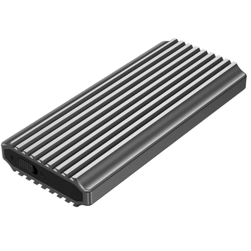 GEMBIRD EE2280-U3C-03 box esterno per SSD M.2 NVMe/SATA, USB 3.1 Gen 2 (10 Gbit/s), USB Type-C, RGB, alluminio
