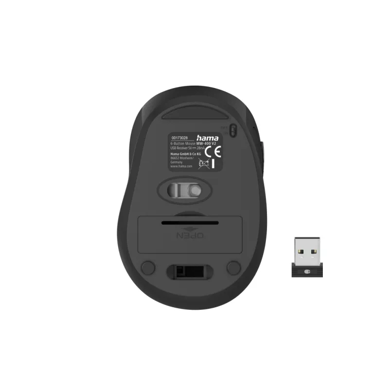 Mouse Hama MW-400 V2 ufficio per destrorsi RF wireless ottico 1600 DPI