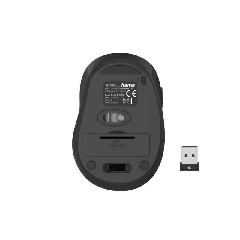 Mouse Hama MW-400 V2 ufficio per destrorsi RF wireless ottico 1600 DPI