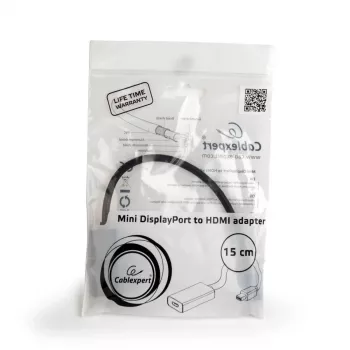 Cavo Mini DisplayPort a HDMI Gembird A-MDPM-HDMIF4K-01 0,15 m, 4K, nero