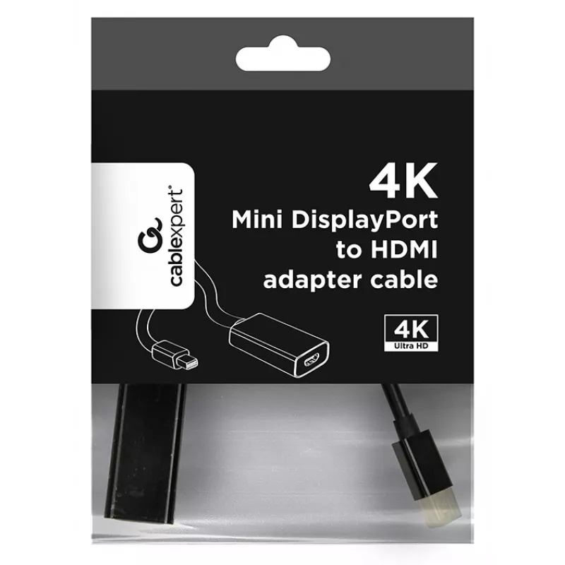 Cavo Mini DisplayPort a HDMI Gembird A-MDPM-HDMIF4K-01 0,15 m, 4K, nero
