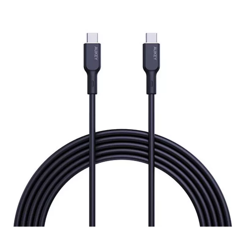 Cavo di ricarica USB AUKEY - 1x USB Type-C a 1x USB Type-C - PD 100W 5A - 1m nero (silicone)