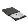 Masterizzatore DVD-RW esterno Qoltec 51858, USB 2.0 & eSATA, caricamento a vassoio, nero, 24x CD / 8x DVD
