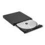 Masterizzatore DVD-RW esterno Qoltec 51858, USB 2.0 & eSATA, caricamento a vassoio, nero, 24x CD / 8x DVD