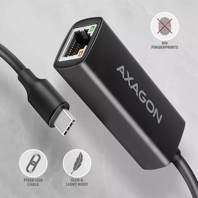 Axagon ADE-ARC USB-C 3.2 Gen 1 - Adattatore Gigabit Ethernet, Realtek 8153