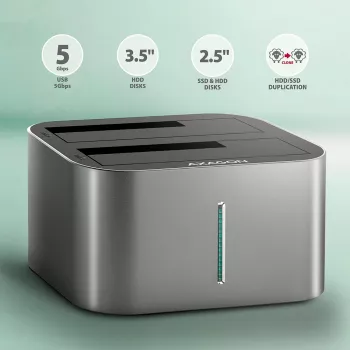 Axagon ADSA-DC SuperSpeed USB DUAL dock per HDD/SSD 2,5