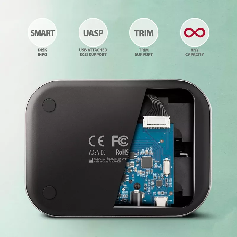 Axagon ADSA-DC SuperSpeed USB DUAL dock per HDD/SSD 2,5