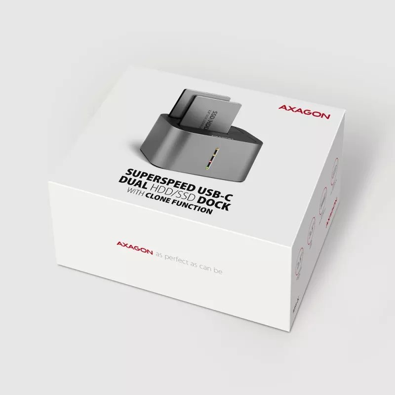 Axagon ADSA-DC SuperSpeed USB DUAL dock per HDD/SSD 2,5