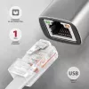 Axagon ADE-TXCA USB-C + USB-A 3.2 Gen 1 - Adattatore Gigabit Ethernet, Asix AX88179