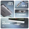 Hub Axagon HMC-5HL USB 5Gbps, 2x USB-A, HDMI 4K/60Hz, RJ-45, PD 100W, cavo USB-C 20cm