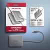 Hub Axagon HMC-5HL USB 5Gbps, 2x USB-A, HDMI 4K/60Hz, RJ-45, PD 100W, cavo USB-C 20cm