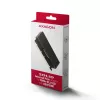 Axagon PCEM2-XS PCIe x16 - Adattatore M.2 NVMe M-Key, con dissipatore passivo in alluminio