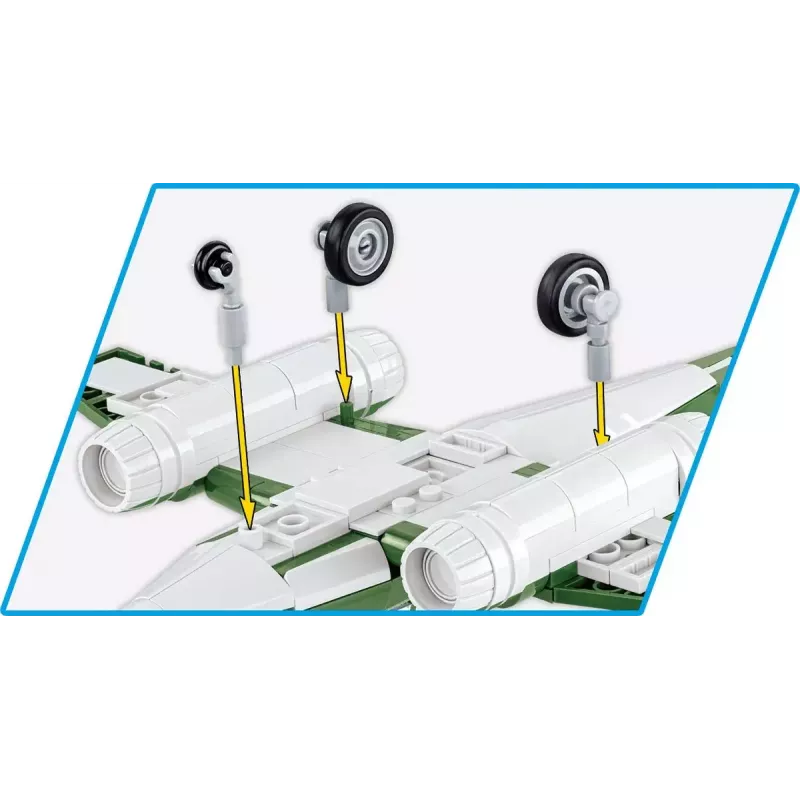 Giocattolo da costruzione Cobi Messerschmitt Me 262 kit di montaggio 500 pezzi